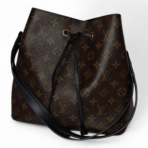 Louis Vuitton NeoNoe Handbag MM Brown Canvas Crossbody or Shoulder